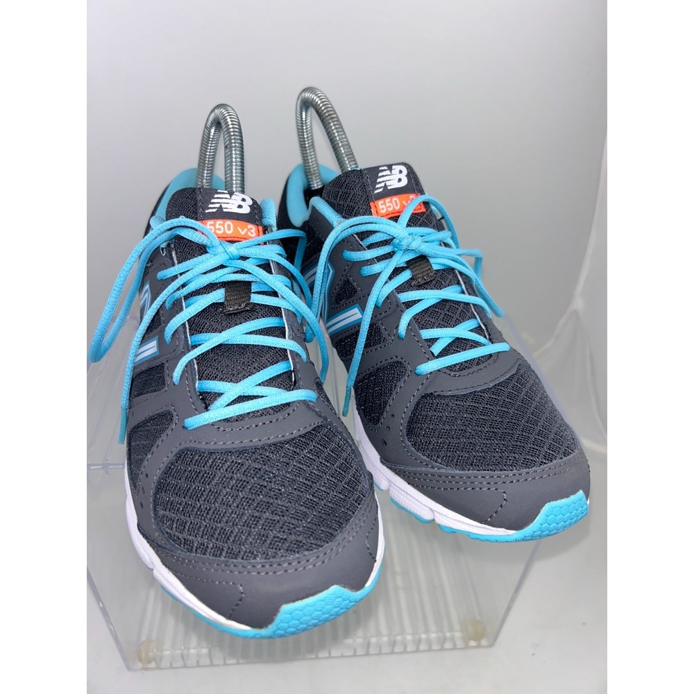 New Balance 550 V-3 Gray Teal Sneakers Womens US "8" ***NOTE: Size runs small!!!